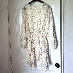 Vici cream mini dress
